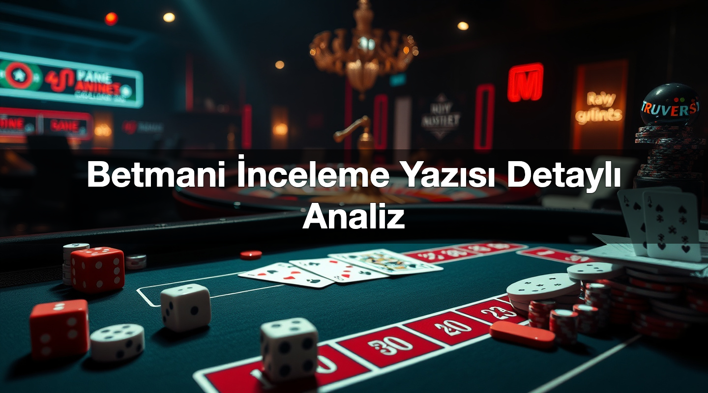 Betmani İnceleme Yazısı Detaylı Analiz 1 Betmani İnceleme Yazısı Detaylı Analiz