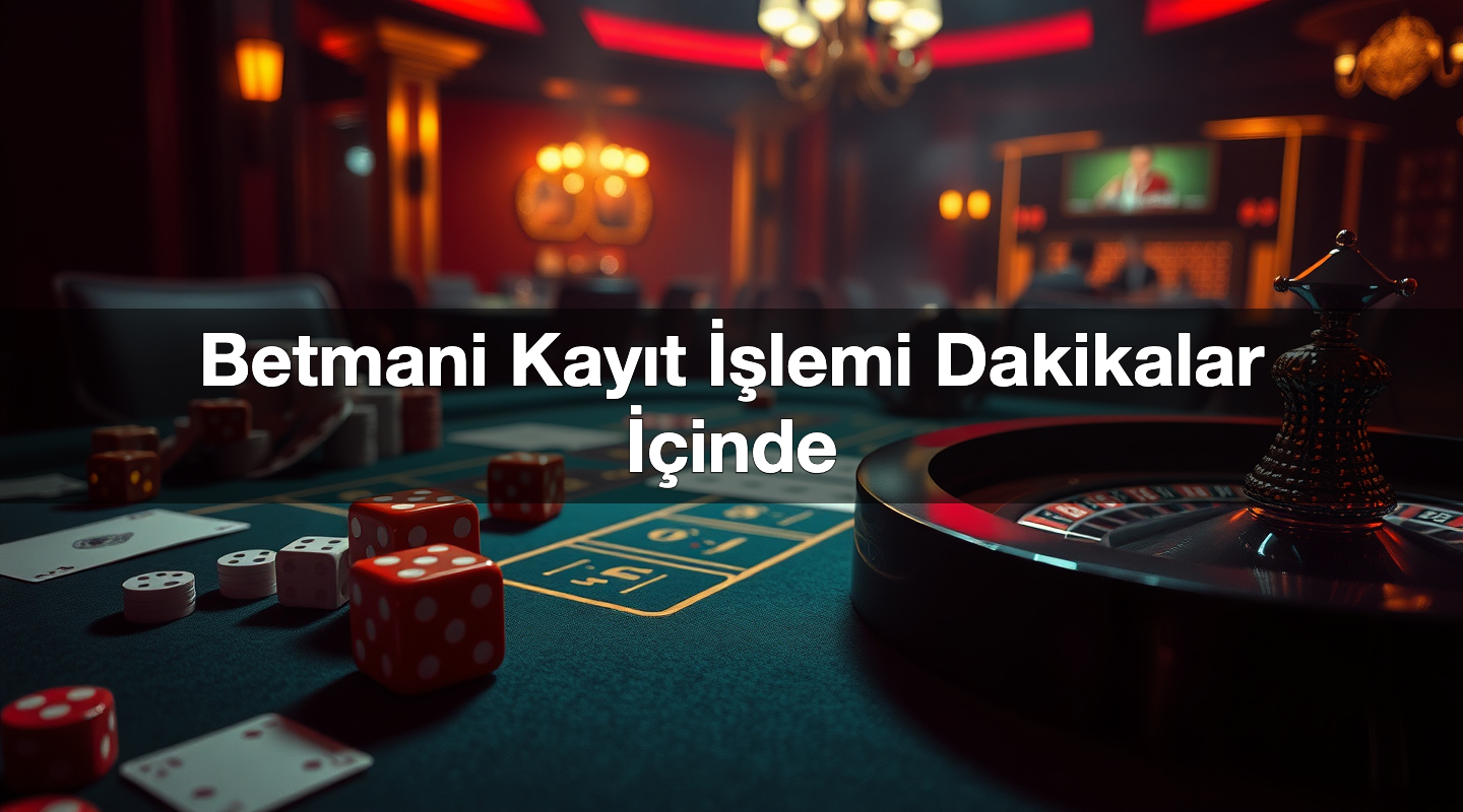 Betmani Kayıt İşlemi Dakikalar İçinde 1 Betmani Kayıt İşlemi Dakikalar İçinde