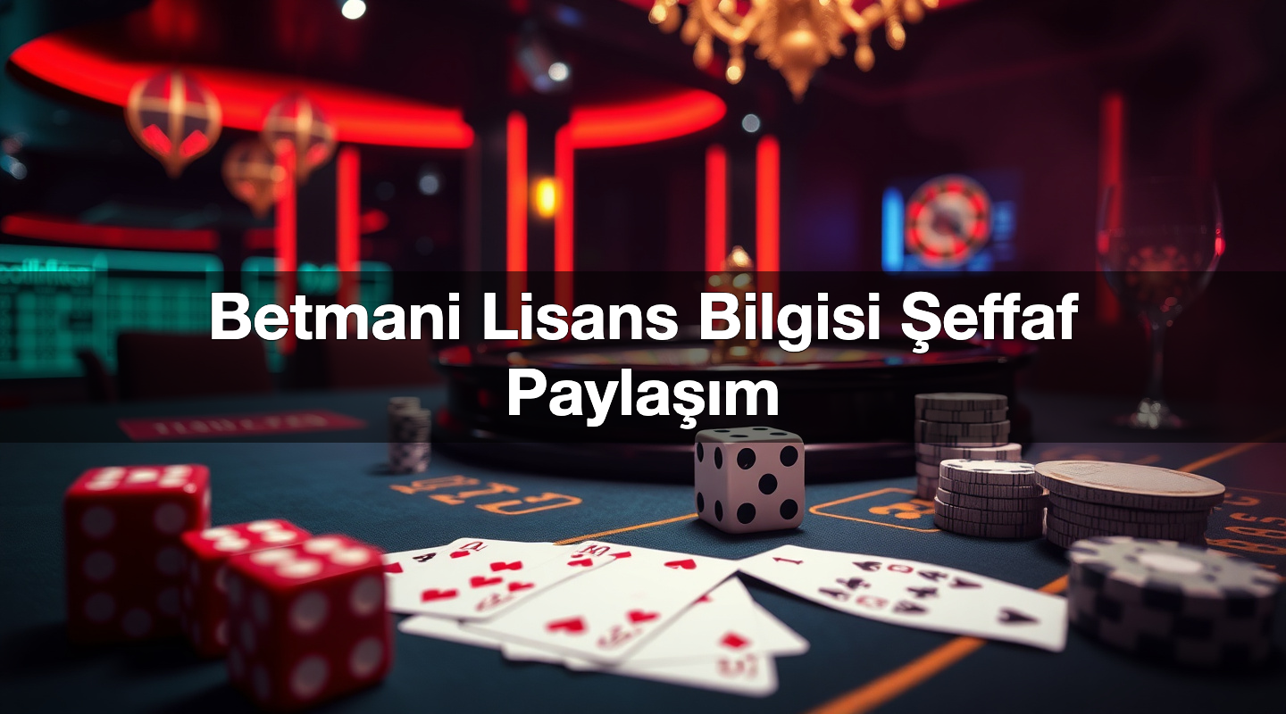 Betmani Lisans Bilgisi Şeffaf Paylaşım